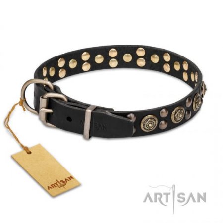 FDT Artisan Lederhalsband "Boho Style" 30 mm