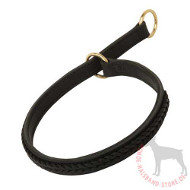 Choke Dog Collar Leather braided