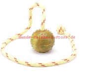 Solid Rubber 5 cm ball on string for puppies/small dog breeds
