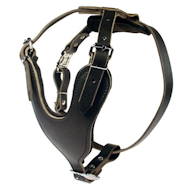 New agitation leather dog harness for medium and large dog breed