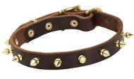 Spiked leather collar, 1 row