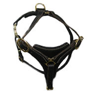 Walking Tracking leather dog harness