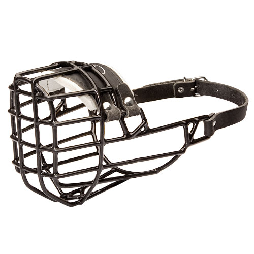 New Design Wire Dog Muzzle Covered by Black Rubber
