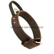 Agitation Leather Collar with Handle